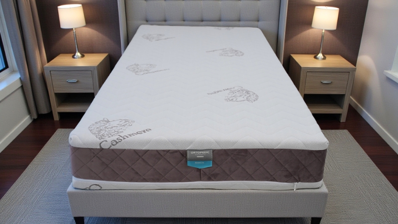 Ortopedic dušek na krevetu u spavaćoj sobi